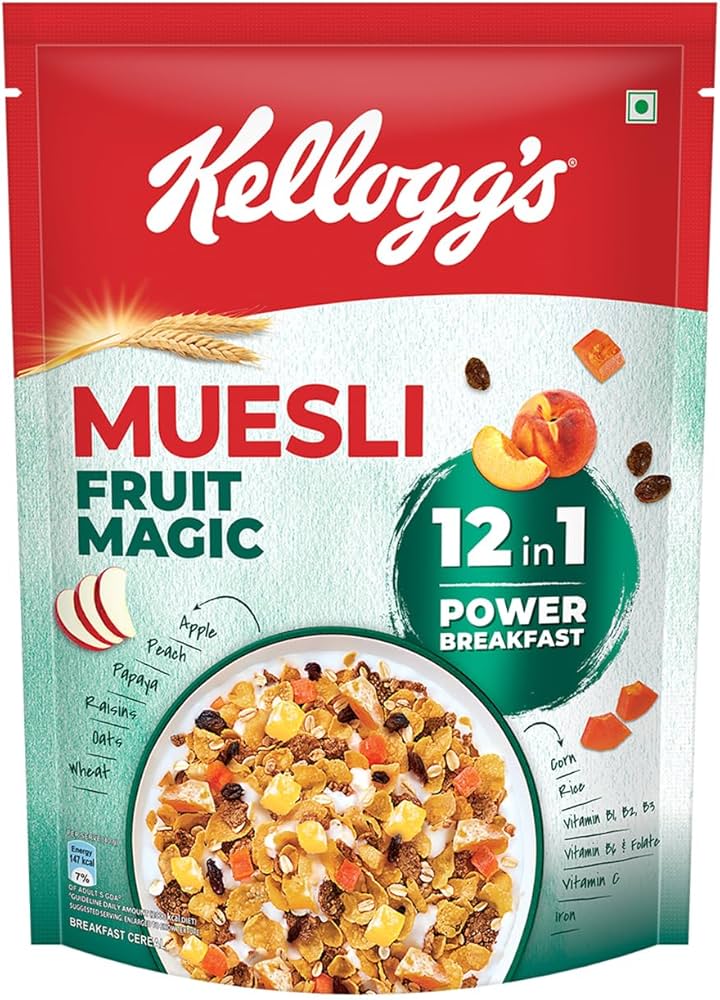 Kelloggs Muesli Fruit Magic 500Gm