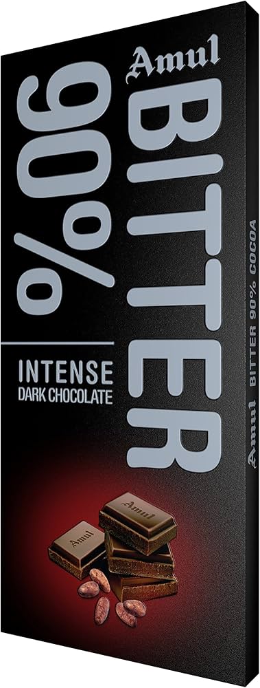 Amul Bitter 90 Intence Dark Chocolate