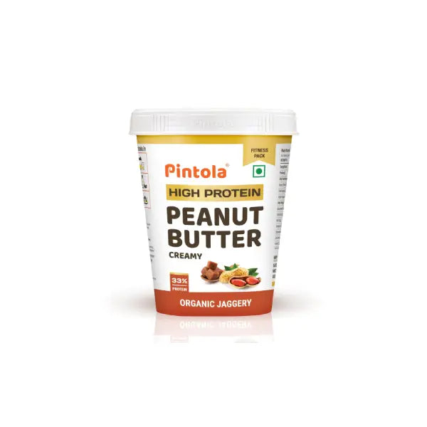 Pintola High Protein Peanut Butter Creamy Organic Jaggery510gm