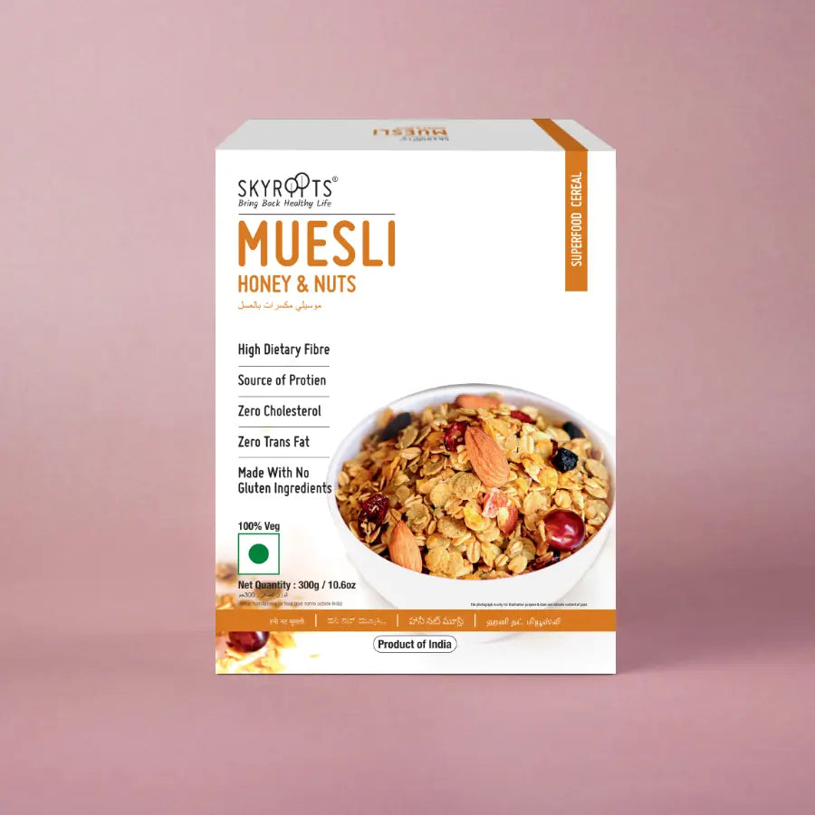 Sky Roots Muesli Honey And Nuts300Gm