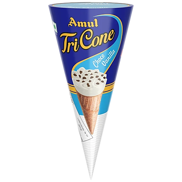 Amul Tricone Choco Vanila25Ml