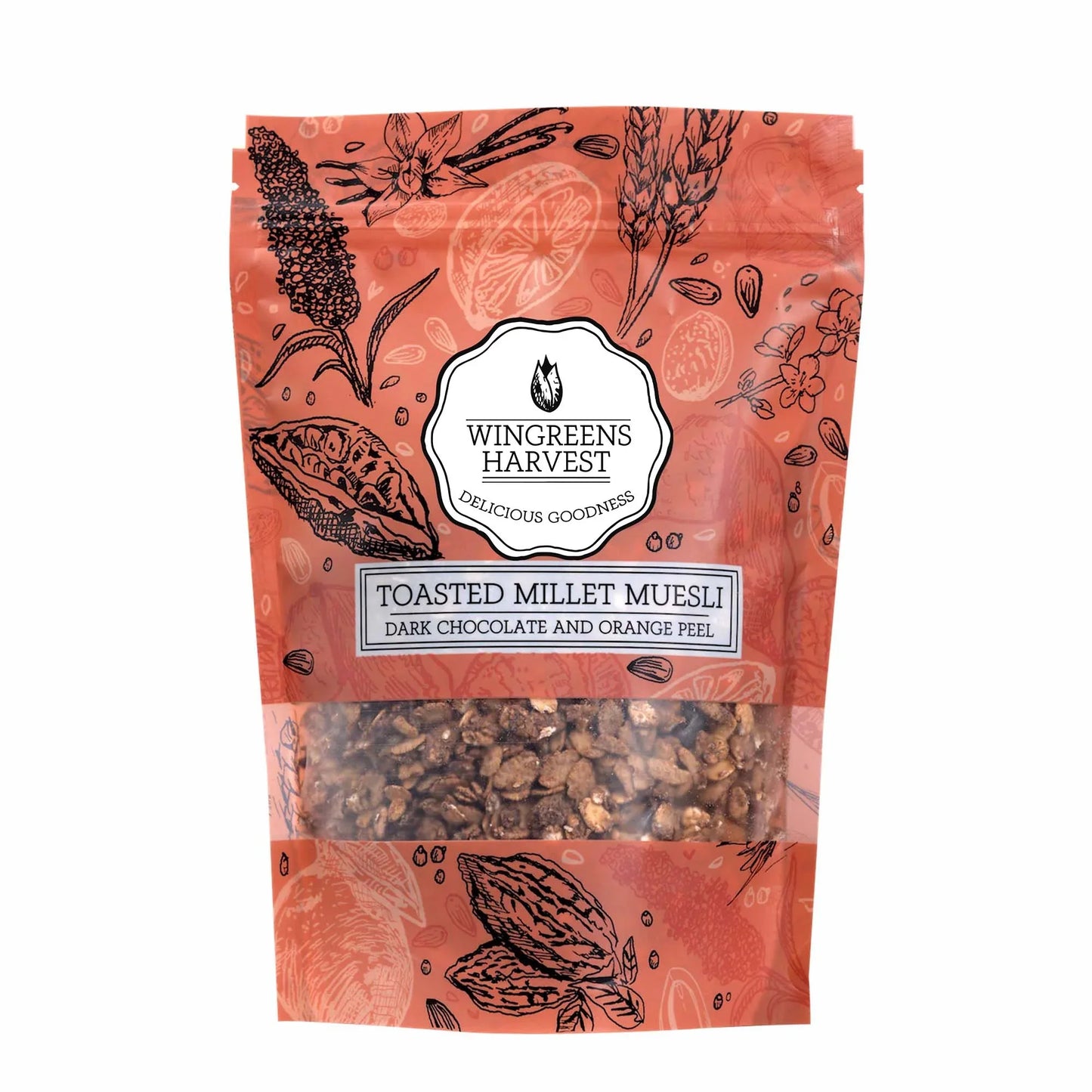 Wingreens Harvest  Dark Chocolate And Orange Peel 250Gm