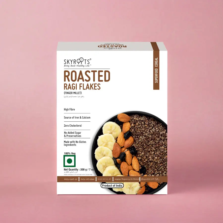 Sky Roots Roasted Ragi Flakes200Gm