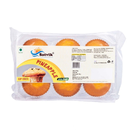 Satvik Pineapple Cup Cake