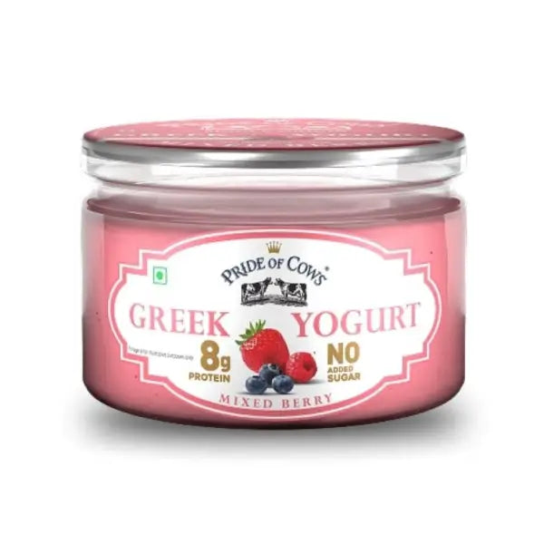 pride of cow  yogurt mixed berry100gm