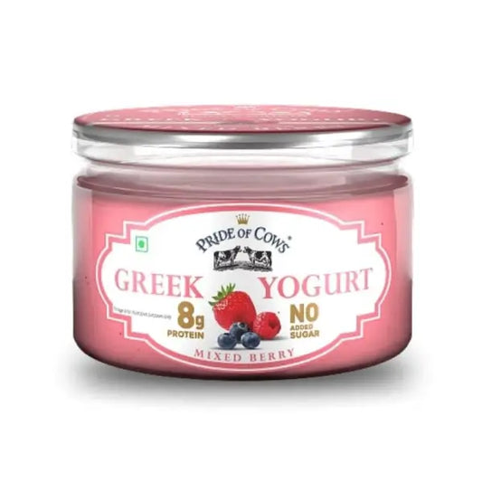 pride of cow  yogurt mixed berry100gm