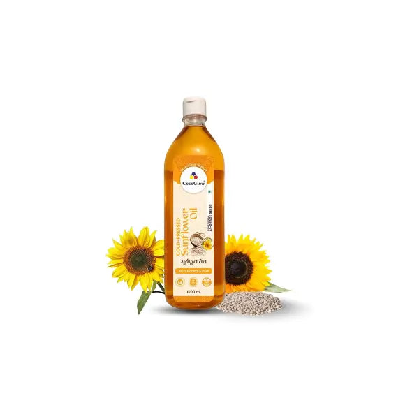 Cocoglow Sunflower Cold Pressed Oil1Litre