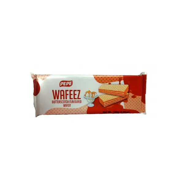 Pepe Wafeez (Butterscotch Flavour Wafer)100Gm