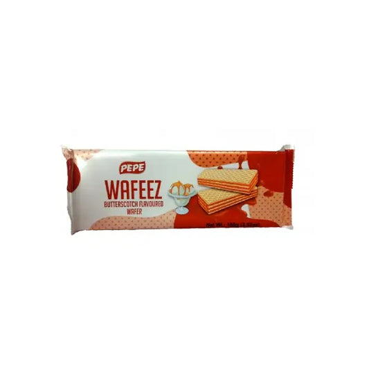 Pepe Wafeez (Butterscotch Flavour Wafer)100Gm