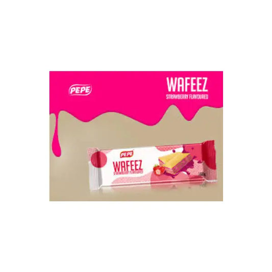 Pepe Wafeez Strawberry Flavour Wafer100Gm
