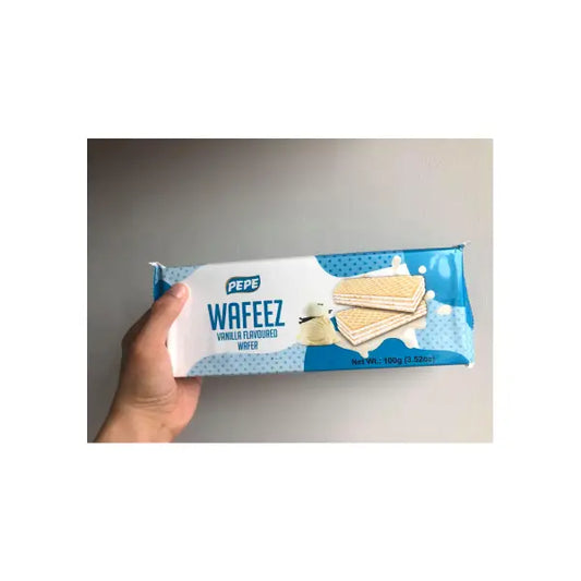 Pepe Wafeez Vanilla Flavour Wafer100Gm